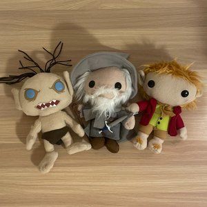 "The Hobbit" Funko Plushies - Gollum, Gandalf, and Bilbo